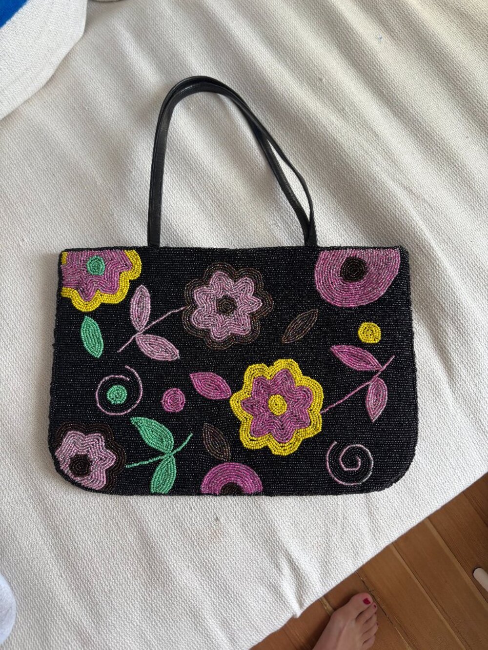 Floral Beaded Bag